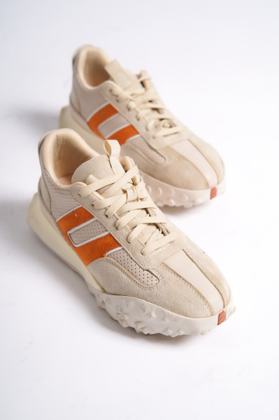 Mubiano 559-BJO Bej/Oranj Kadın Spor Ayakkabı & Sneaker - 2