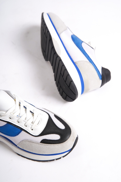 Mubiano 600-GMB Gri/Mavi/Beyaz Kadın Spor Ayakkabı & Sneaker - 3