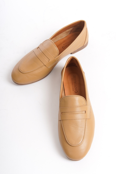 Mubiano Collection Kadın Deri Loafer & Babet Camel -MCMNG12103-CML - 10