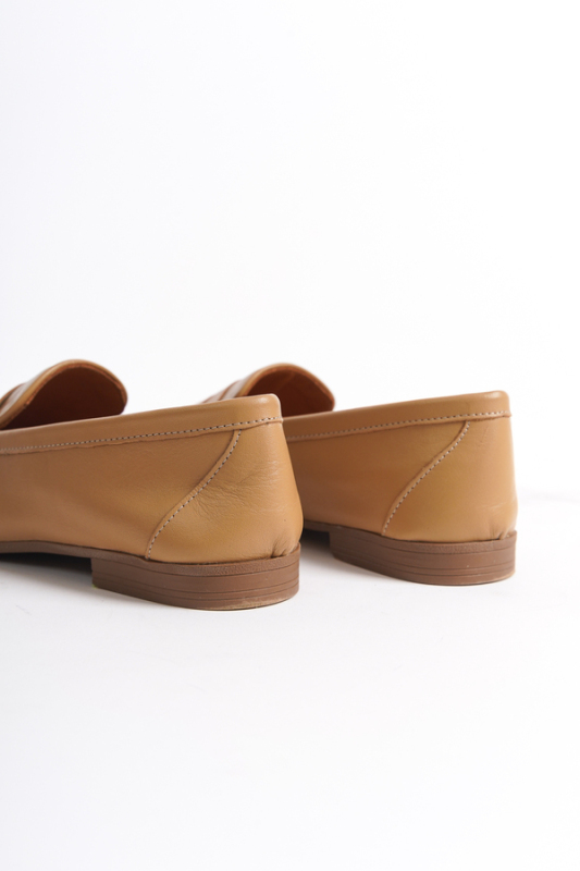 Mubiano Collection Kadın Deri Loafer & Babet Camel -MCMNG12103-CML - 12