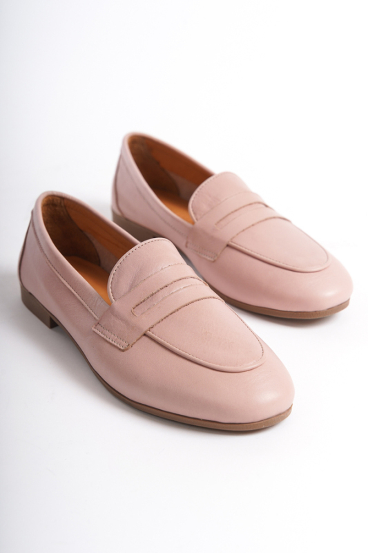 Mubiano Collection Kadın Deri Loafer & Babet Pudra -MCMNG12103-PD - 2