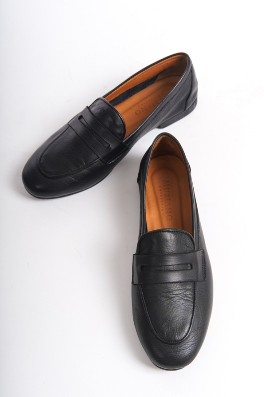 Mubiano Collection Kadın Deri Loafer & Babet Siyah -MCMNG12103-S - 3