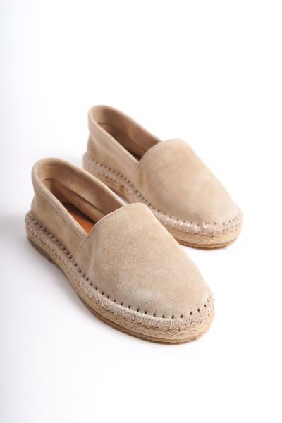 Mubiano Collection Kadın Süet Espadril Babet Bej -MCSVT23TMS002-BJ - 1