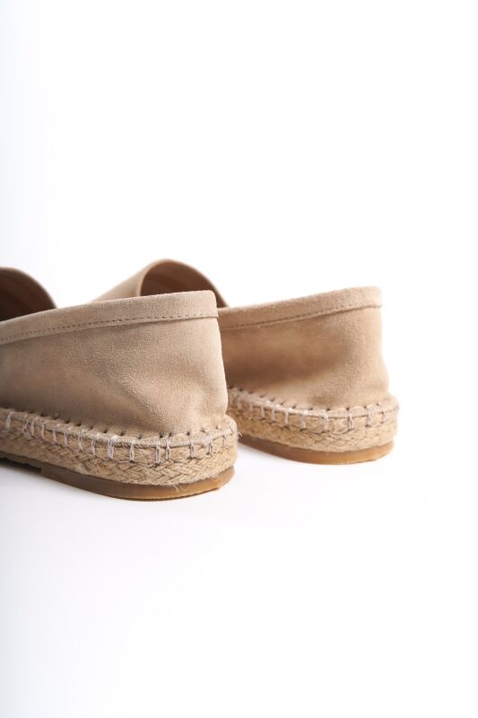 Mubiano Collection Kadın Süet Espadril Babet Bej -MCSVT23TMS002-BJ - 12