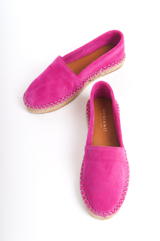 Mubiano Collection Kadın Süet Espadril Babet Fuşya -MCSVT23TMS002-FS - 5