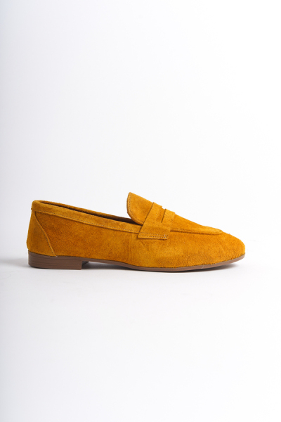 Mubiano Collection Kadın Süet Loafer & Babet Hardal -MCMNG2103-HRD - 10