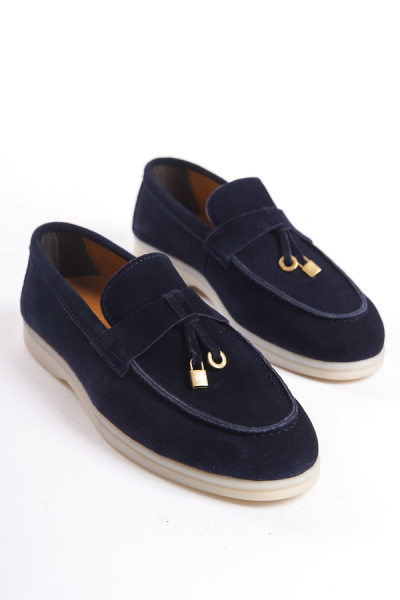 Mubiano Collection Kadın Süet Loafer & Babet Lacivert -MCKRY1410-LCV 