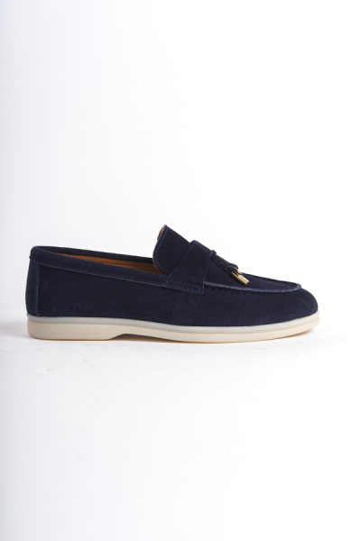 Mubiano Collection Kadın Süet Loafer & Babet Lacivert -MCKRY1410-LCV - 9