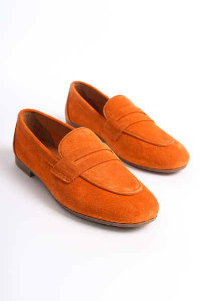 Mubiano Collection Kadın Süet Loafer & Babet Oranj -MCMNG2103-ORJ - 2