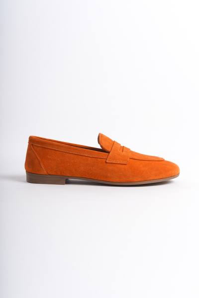 Mubiano Collection Kadın Süet Loafer & Babet Oranj -MCMNG2103-ORJ - 5