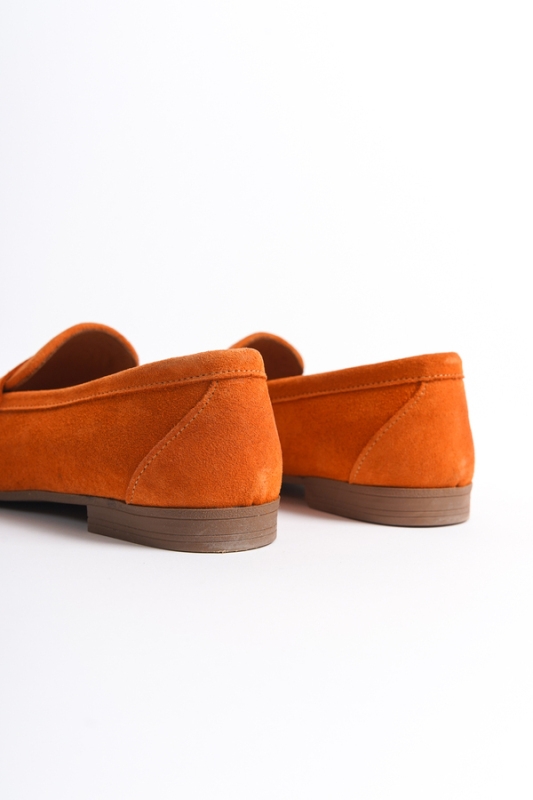 Mubiano Collection Kadın Süet Loafer & Babet Oranj -MCMNG2103-ORJ - 6