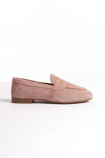 Mubiano Collection Kadın Süet Loafer & Babet Pudra-MCMNG2103-PD - 5