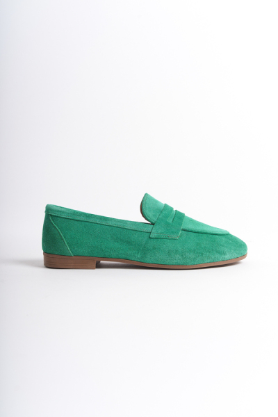 Mubiano Collection Kadın Süet Loafer & Babet Yeşil -MCMNG2103-Y - 4