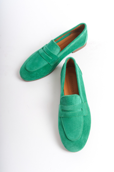 Mubiano Collection Kadın Süet Loafer & Babet Yeşil -MCMNG2103-Y - 5