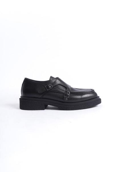 Mubiano Collection Kadın Toka Detaylı Floter Deri Loafer Siyah - MCRGN7000 - S - 14