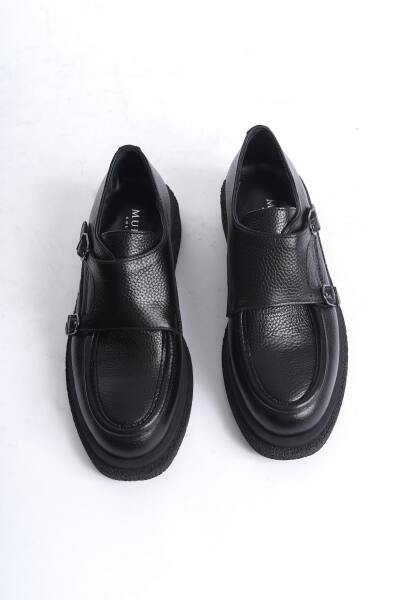 Mubiano Collection Kadın Toka Detaylı Floter Deri Loafer Siyah - MCRGN7000 - S - 17