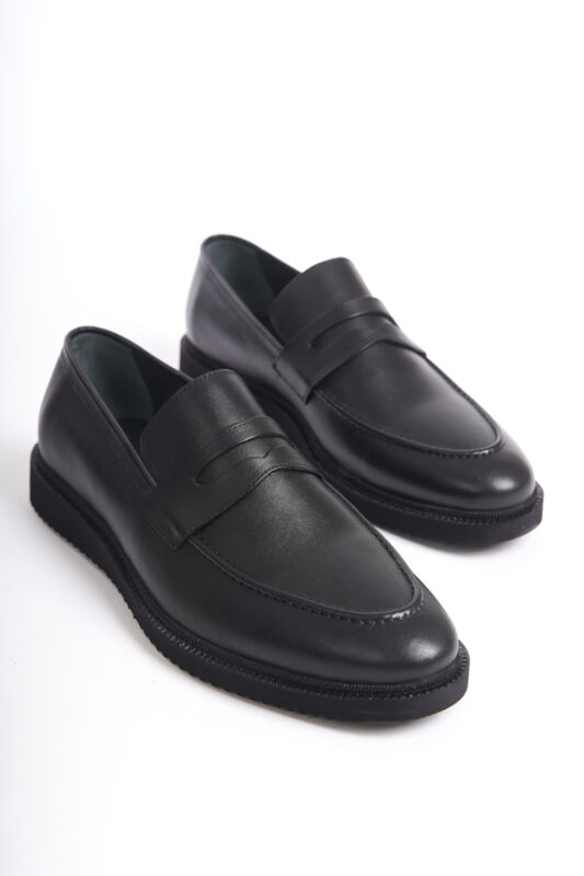 Mubiano Erkek Deri Loafer Siyah -MBEYY23202-S - 10