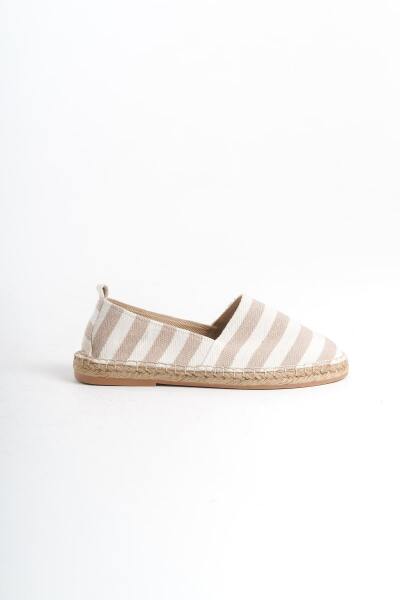 Mubiano Summer Erkek Jüt Taban Keten Beyaz/Bej Espadril -MSSR3535-BB - 4