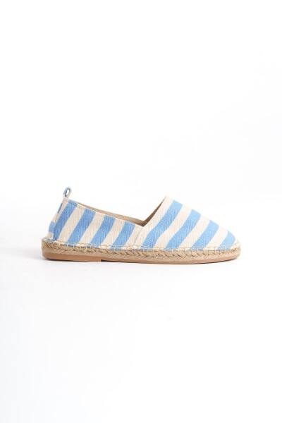 Mubiano Summer Erkek Jüt Taban Keten Mavi/Beyaz Espadril -MSSR3535-MB - 3