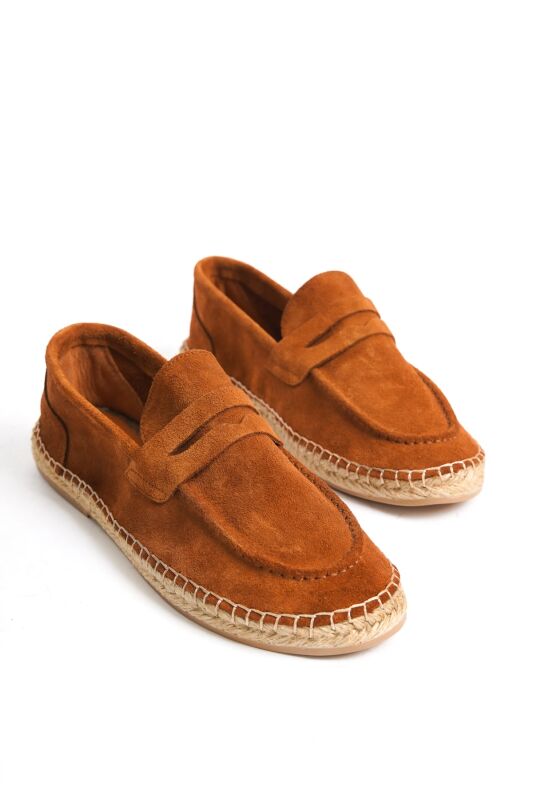 Mubiano Summer Erkek Jüt Taban Taba Süet Espadril & Loafer -MSSR1274-TB - 6