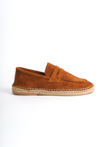 Mubiano Summer Erkek Jüt Taban Taba Süet Espadril & Loafer -MSSR1274-TB - 8