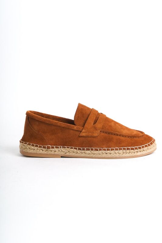 Mubiano Summer Erkek Jüt Taban Taba Süet Espadril & Loafer -MSSR1274-TB - 5