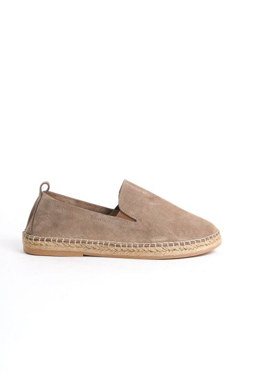 Mubiano Summer Erkek Jüt Taban Vizon Süet Espadril & Loafer -MSSR1120-VZ - 2