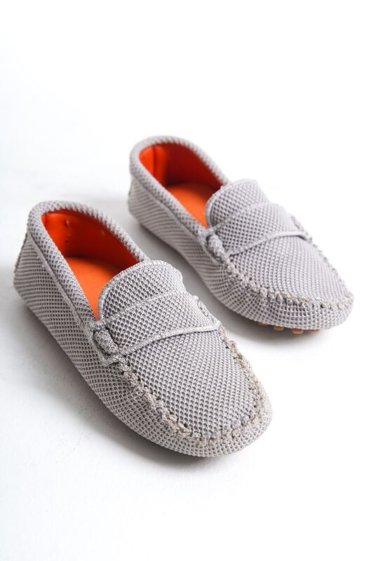 Mubiano Summer Kadın Triko Gri Babet & Loafer -MSTB2020-GR - 10